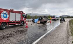 Feci kaza: Otomobil, takla attı; evli çift öldü, 2 yaralı