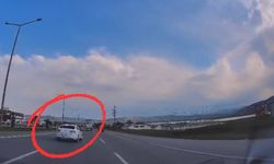 Kahramanmaraş'ta trafikte makas atan sürücü kamerada