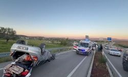 Aksaray’da piknik dönüşü feci kaza: Takla atan otomobilde 7 kişi yaralandı