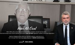 Başkan Fırat Görgel'den Hacı Ali Özal için taziye mesajı!