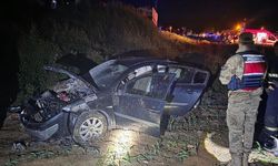 Batman'da şarampole devrilen otomobilde 4 yaralı