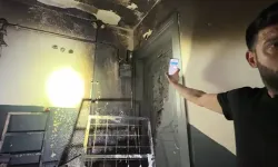 Binada çıkan yangın doğal gaz sayacına sıçradı