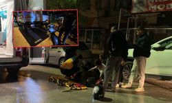 Burdur’da motosiklet devrildi sürücü hastaneye kaldırıldı