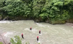 Derede balık avlarken yeğeniyle akıntıya kapılan kişiyi arama çalışmaları 3’üncü günde