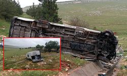 Gaziantep'te işçileri taşıyan servis devrildi: 16 yaralı
