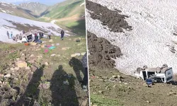 İşçileri Taşıyan Minibüs Uçuruma Yuvarlandı: 1 Ölü, 7 Yaralı