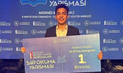 Kahramanmaraşlı Tamer Sarıöz şiirde Akdeniz birincisi oldu