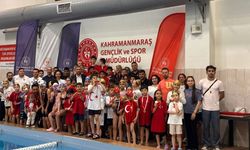 Kahramanmaraş'ta 19 Mayıs yüzme yarışları yapıldı