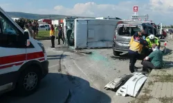 Kilis’te Feci Zincirleme Kaza! İşçi Servisi Devrildi: 8 Yaralı