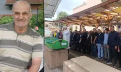 Kiraz toplarken ağaçtan düşen yaşlı adam son yolculuğuna uğurlandı
