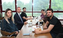 KSÜ Rektörü Okumuş öğrencilerin sofrasına konuk oldu