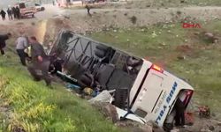 Malatya'da otobüs şarampole devrildi! Ölü ve yaralılar var