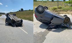 Mersin Tarsus’ta Otomobil Takla Attı: 2 Kişi Yaralandı