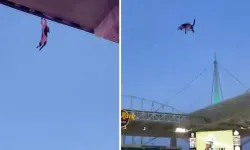 Metrelerce Yüksekten Düştü! Taraftarların Açtığı Bayrak Hayat Kurtardı