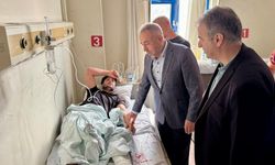 Milletvekili İrfan Karatutlu yaralı işçileri ziyaret etti