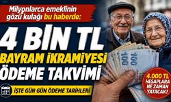 Milyonlarca emeklinin gözü kulağı bu haberde: 4 bin tl bayram ikramiyesi ödeme takvimi