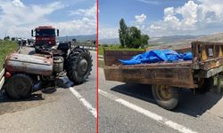 Minibüs, traktöre çarptı: 1 ölü, 3 ağır yaralı