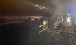 Osmaniye TAG Otoyolu'nda tanker alevlere teslim oldu