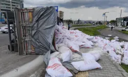 Un Yüklü TIR Devrildi: 4 Kişi Yaralandı