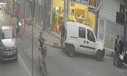 Ön teker şovu kazayla bitti, yaya ezilmekten son anda kurtuldu