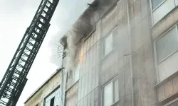 5 katlı iş hanında korkutan yangın