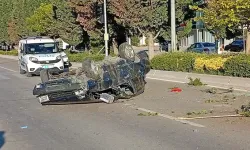 Korkunç kaza! Takla atan otomobilin sürücüsü öldü
