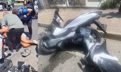 Alanya'da minibüs ile motosiklet çarpıştı 2 yaralı var
