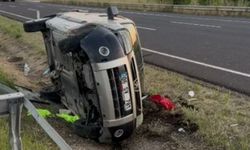 Ankara'da otomobil takla attı, 2 yaralı var