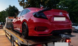 Edirne'de drift yapan alkollü sürücüye rekor para cezası