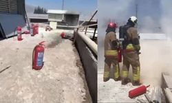 Kahramanmaraş'ta GES Panosunda Yangın! Fabrika Sahasında Korku Dolu Anlar