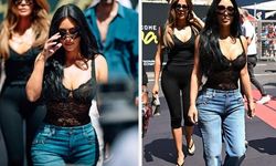 Kim Kardashian Lewis Hamilton İçin Monako’ya Geldi