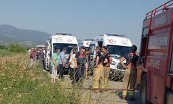 Manisa’da minibüs şarampole devrildi 6 yaralı