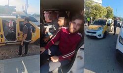 Taksiyle göçmen kaçıran çete polis takibine yakalandı