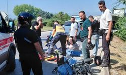 TIR ile çarpışan motosikletin sürücüsü ağır yaralandı