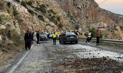 Yola akan mazot zincirleme kazaya yol açtı 4 araç birbirine girdi