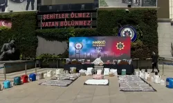 1 ton 163 kilogram uyuştur*cu emniyette sergilendi