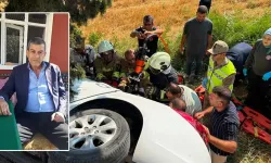 Şarampole devrilen otomobilin sürücüsü, kurtarılamadı