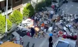 7 aydır kira alamayan ev sahibi, dairedeki eşyaları sokağa attı
