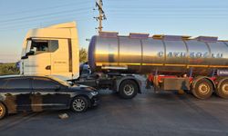 Ayvalık'ta Tanker İle Otomobil Çarpıştı! Kazada 6 Kişi Yaralandı