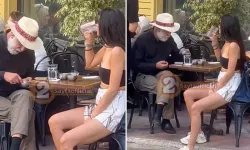 Genç kadınla görüntülenen ünlü oyuncu, muhabirin sorusuna kızdı