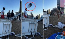 Halk Plajında Şezlong Kavgası! Tatilcilerin Üzerine Kürekle Kum Fırlattı