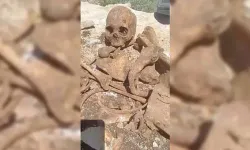 İnşaatın temel kazısında insan kemikleri bulundu