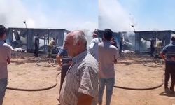 Kahramanmaraş'ta Anız Yangını Felakete Dönüştü! Baraka Küle Döndü