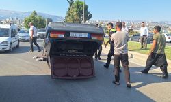 Kahramanmaraş’ta otomobil takla attı: 2 yaralı