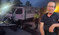 Kamyonet ile çarpışan motosiklet sürücüsü yaşamını yitirdi