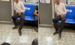 Karşısına oturduğu kadına bakarak uygunsuz hareketlerde bulundu