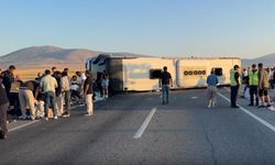 Kütahya'da Yolcu Otobüsü Devrildi: 31 Kişi Yaralandı