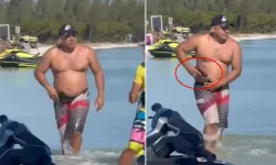 Mayosundan Çıkardığı Tabancayla Plajı Savaş Alanına Çevirdi