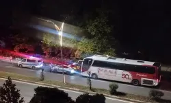 Polis Aracına Çarpan Yolcu Otobüsü Şoförü Alkollü Çıktı