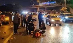 Kontrolden çıkan motosiklet devrildi: 2 yaralı